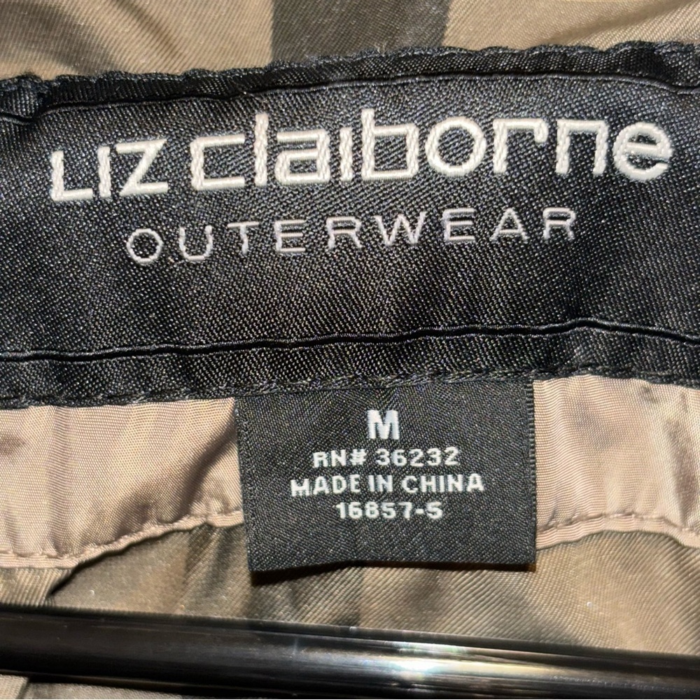 Liz Claiborne Quilted Button Front Chore Coat Jacket Size M - Picture 11 of 13
